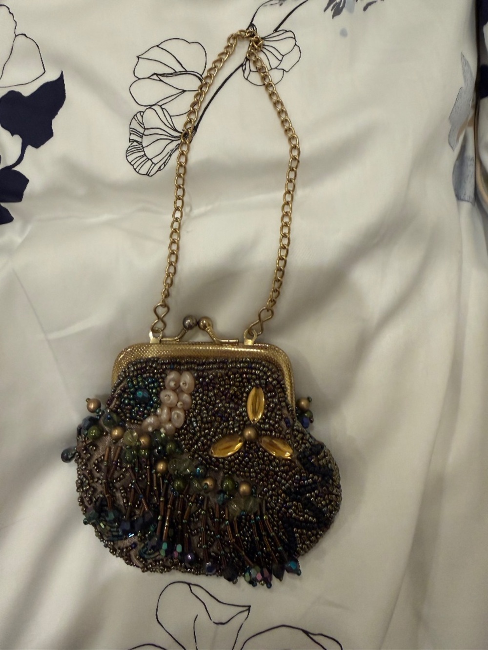 Very Pretty Chico's Beaded Mini Evening Bag